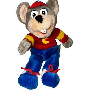 Chuck E Cheese 1999 Vintage Plush 11" Mouse Pizza Mascot Kids Stuff Charm Co